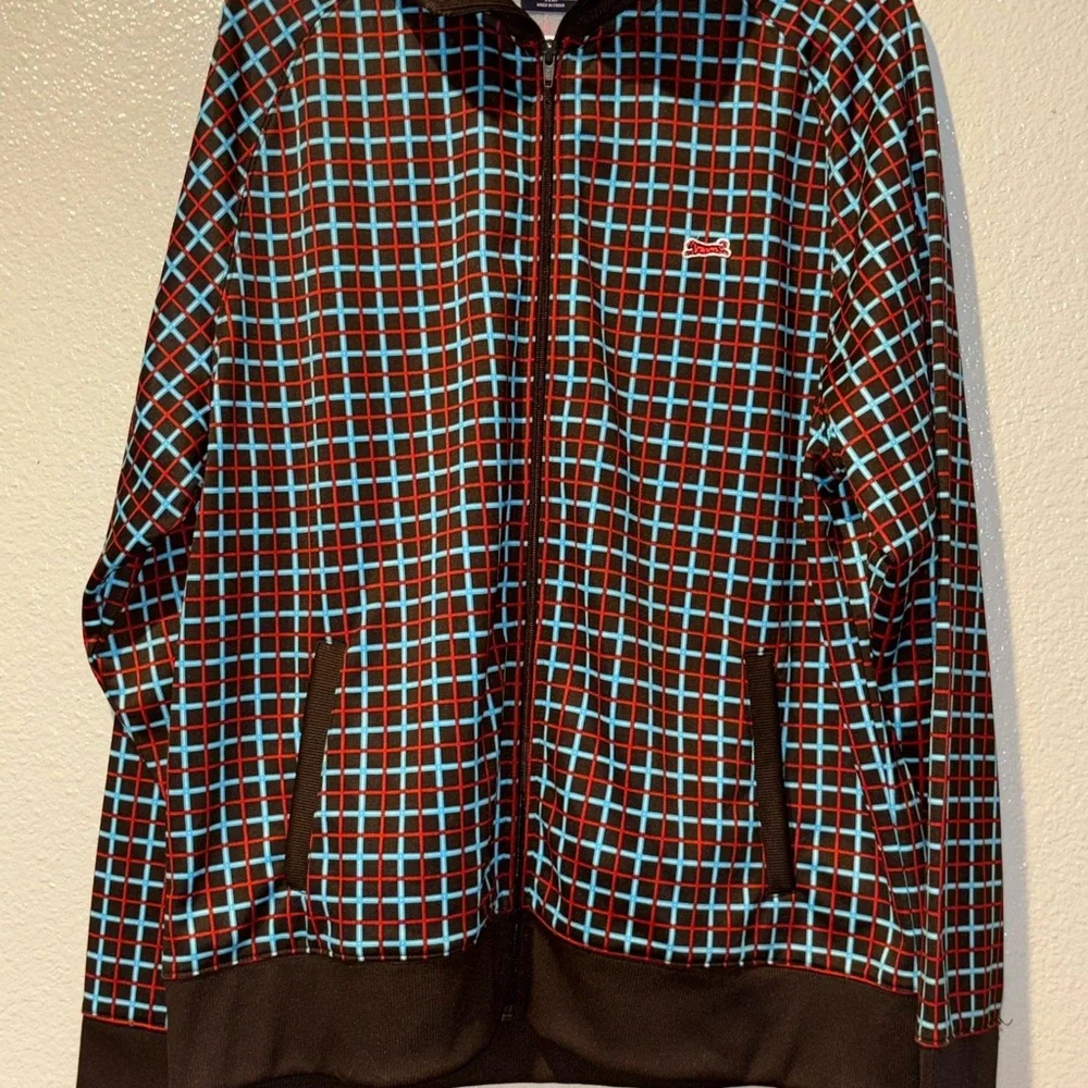 Checkered Zip-Up Jacket